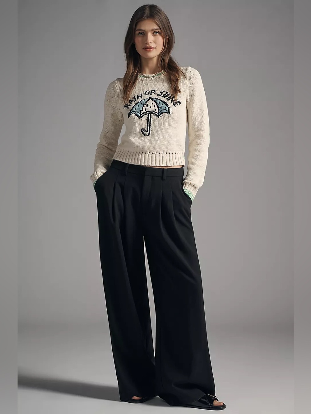 NWT Size M - Maeve Cotton Linen Crew-Neck Sweater (US$ 158)